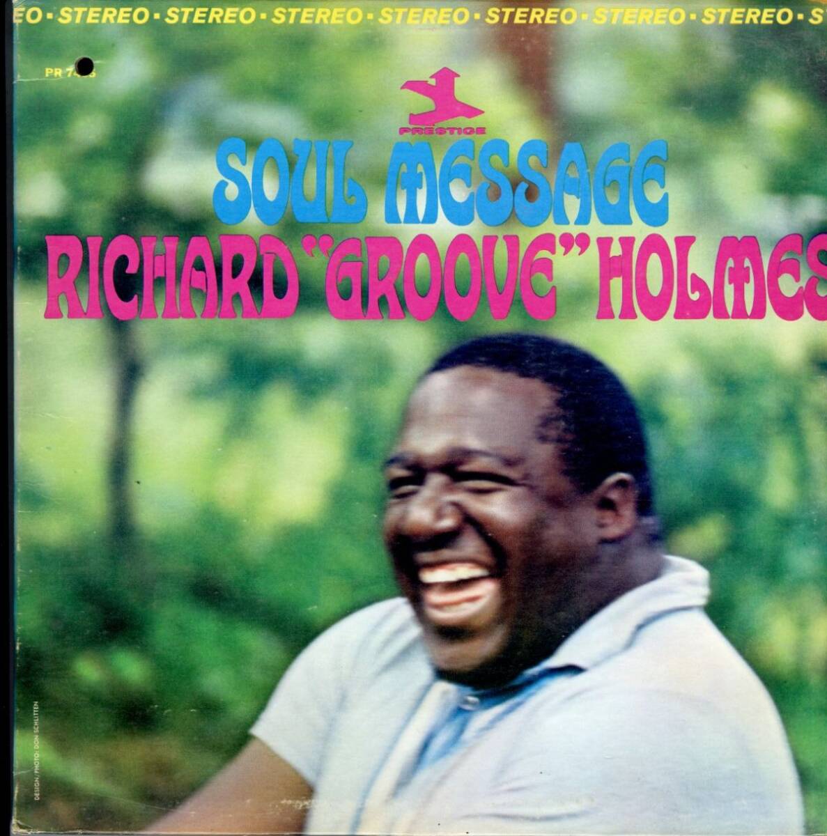 USオリジLP!紺ラベル VAN GELDER刻印 Richard Groove Holmes / Soul Message 65年【Prestige / PR 7435】Jimmie Smith Gene Edwards拍卖