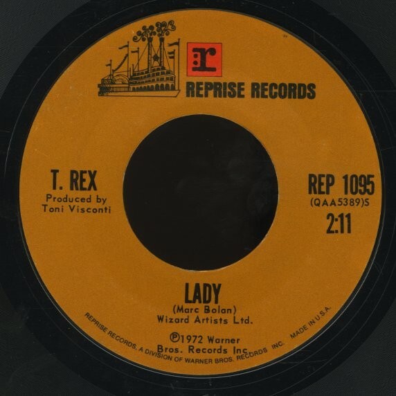 US盤7インチ!T. Rex / Metal Guru【Reprise Records / REP 1095】Tレックス Marc Bolan Toni Visconti Rock Glam拍卖