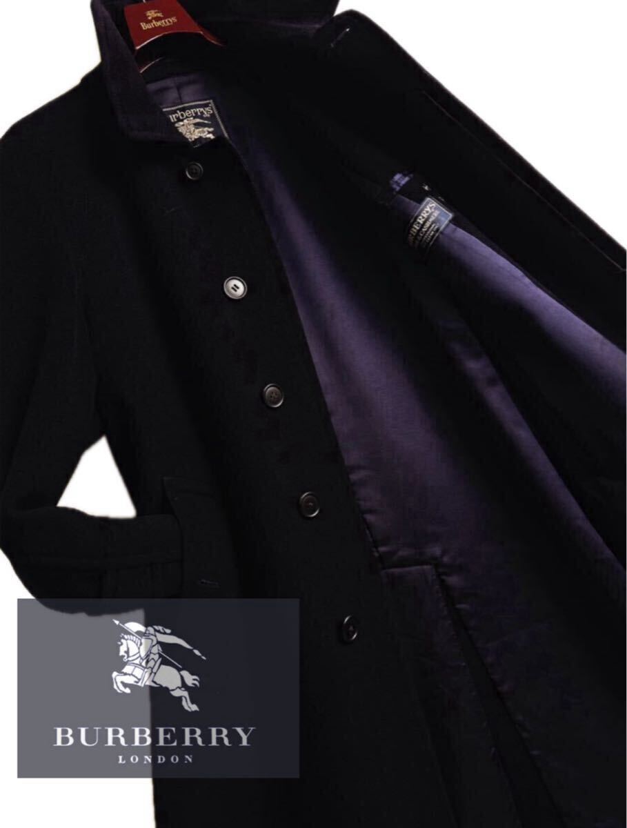 C11綺麗 完全頂点極ツヤカシミヤ! 定価20万●BURBERRY COLLECTION●最高級ウールステンカラーコート バーバリーコート メンズ 一生モノ拍卖