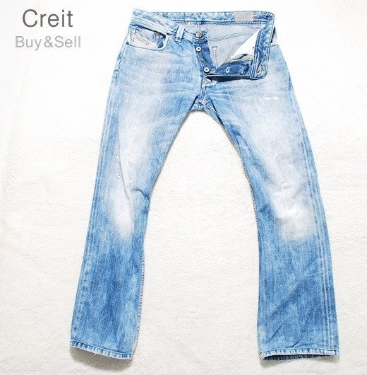 D12■色落ち最高DIESELディーゼル★サイズW30ブルーアイコンズ2012 1エディションデニムジーンズパンツ拍卖