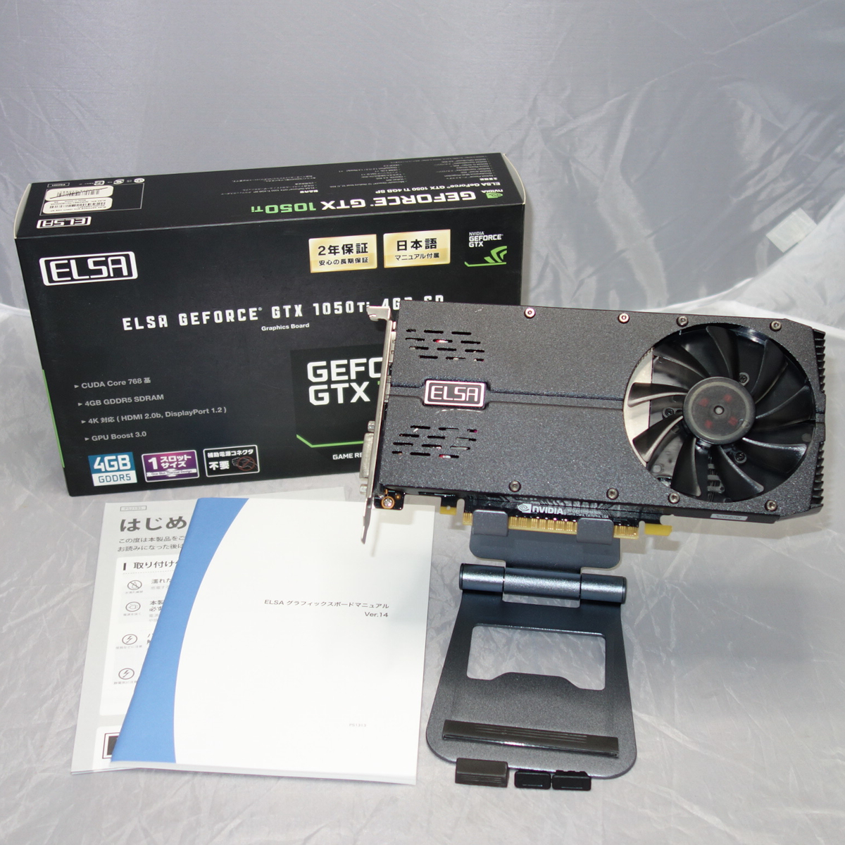 【1スロGPU】 ELSA GeForce GTX 1050 Ti 4GB SP 【中古・送料別】拍卖