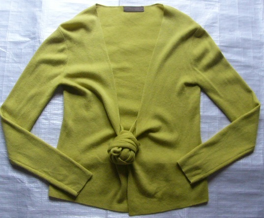 冬★デプレ★シルクウールの長袖カーディガン★1★7号★小さいサイズ★DES PRES★きみどり拍卖