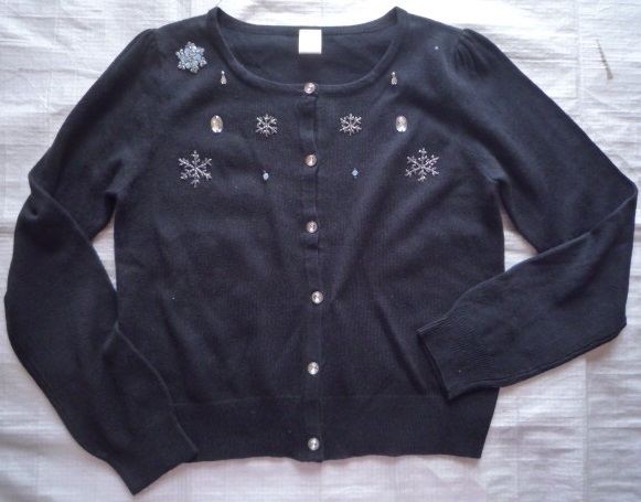 冬★シークレットハニー★長袖カーディガン★9号くらい★黒★Secret Honey拍卖