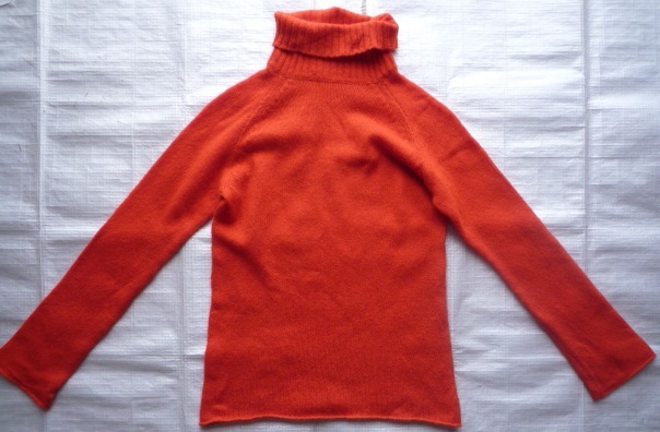 冬★ストロベリーフィールズ★カシミヤ100%タートル長袖ニット★長袖セーター★7号くらい★STRAWBERRY-FIELDS★カシミア100%拍卖