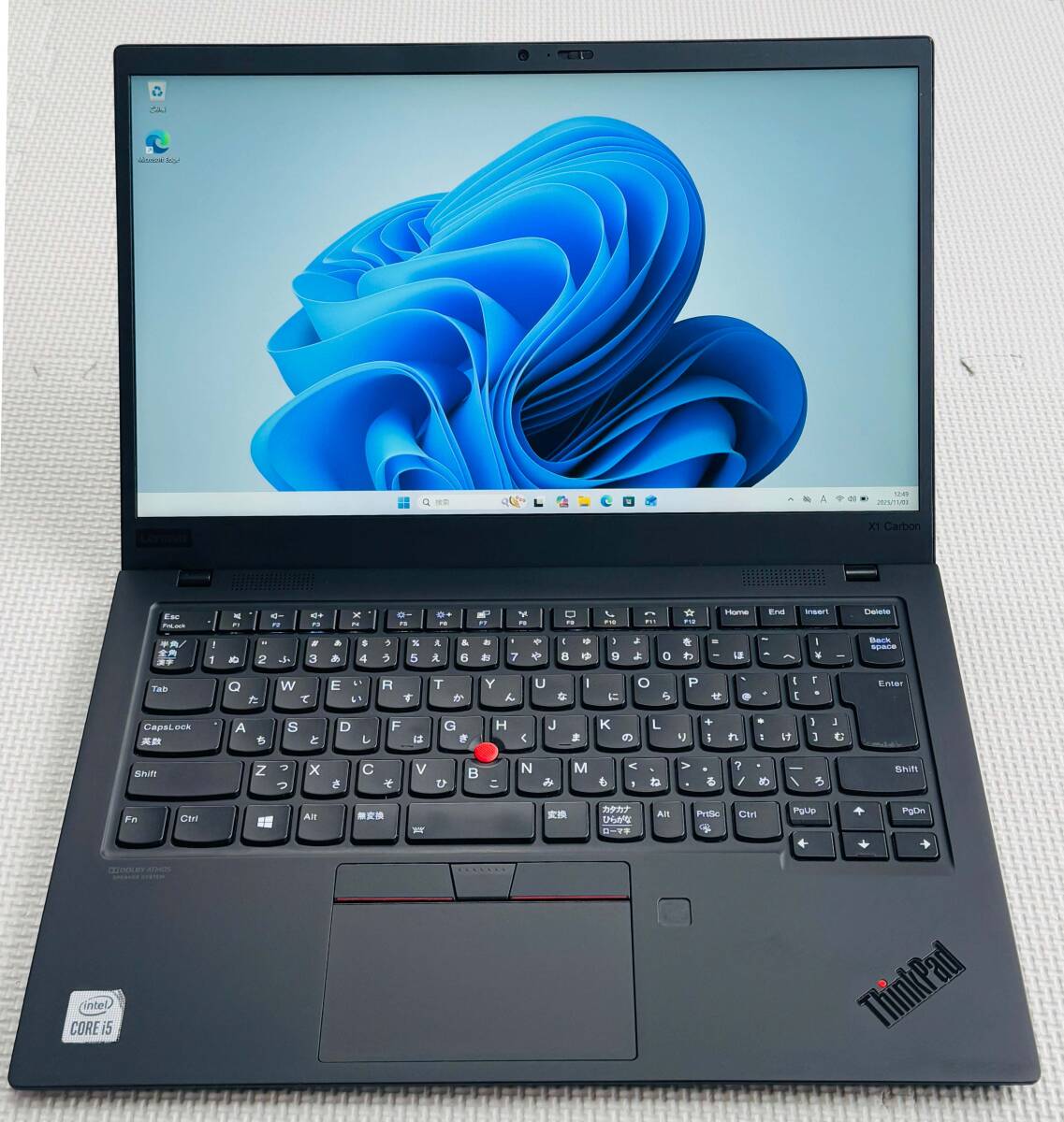 LTE対応 美品 ThinkPad X1 Carbon Gen 8 ★ 第10世代 Core i5-10210U メモリ8GB NVMe 256GB カメラ Type-C Wi-Fi6 office2019拍卖