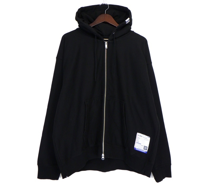 メゾンミハラヤスヒロ Maison Mihara Yasuhiro 【 13PK521 】 ロゴ パッチ ジップアップ スウェット パーカー 46020拍卖