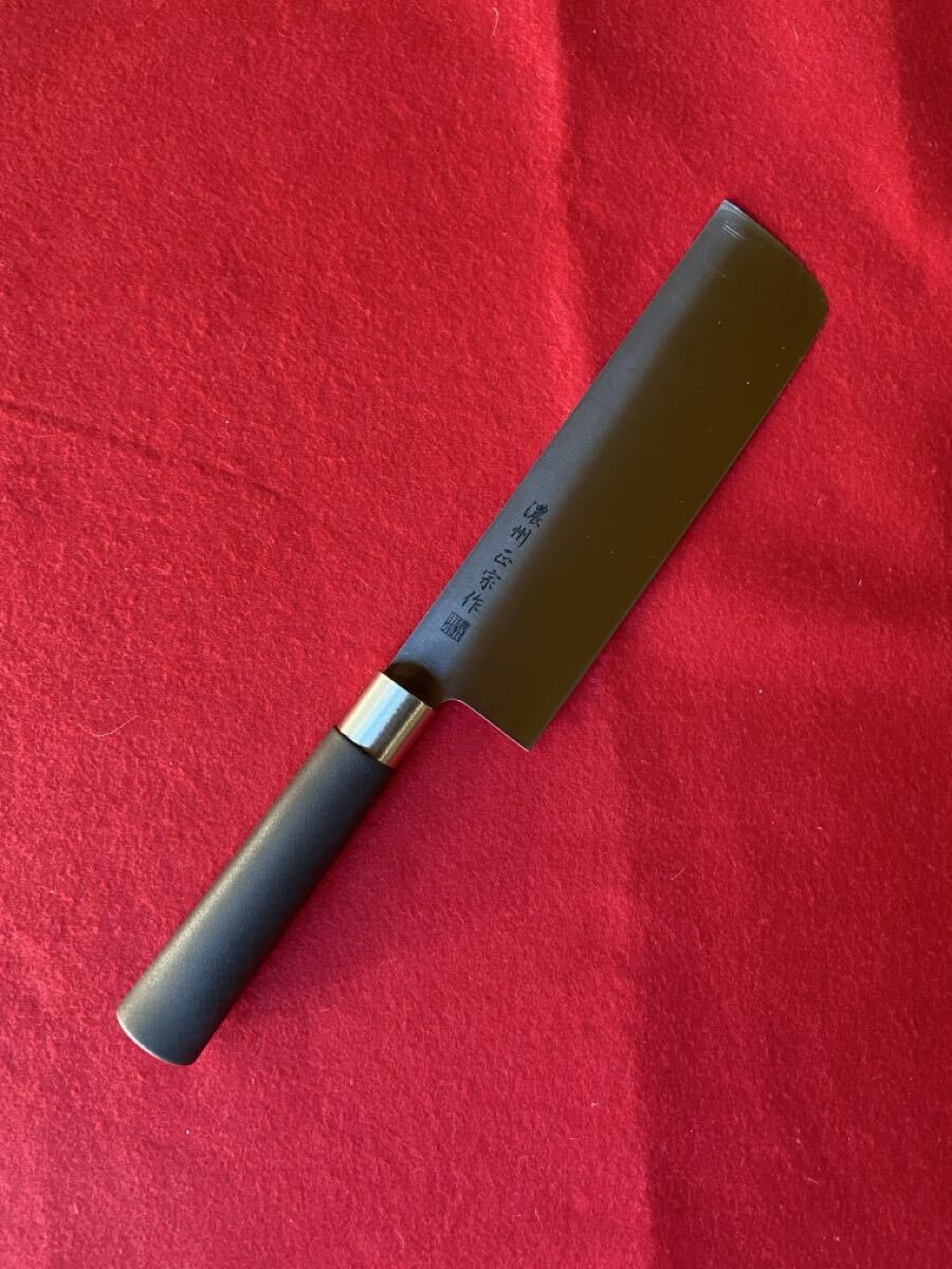 ☆関の包丁・菜切包丁・濃州正宗作・柄部PP(茶)拍卖