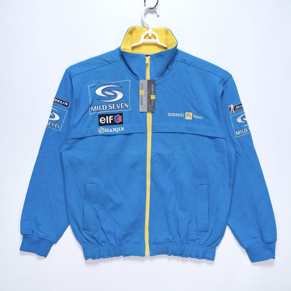 【送料無料】MILD SEVEN RENAULT F1 TEAM(マイルドセブン・ルノーF1チーム)/スウェットジップジャケット/RF4009/刺繍/Mサイズ/タグ付き拍卖