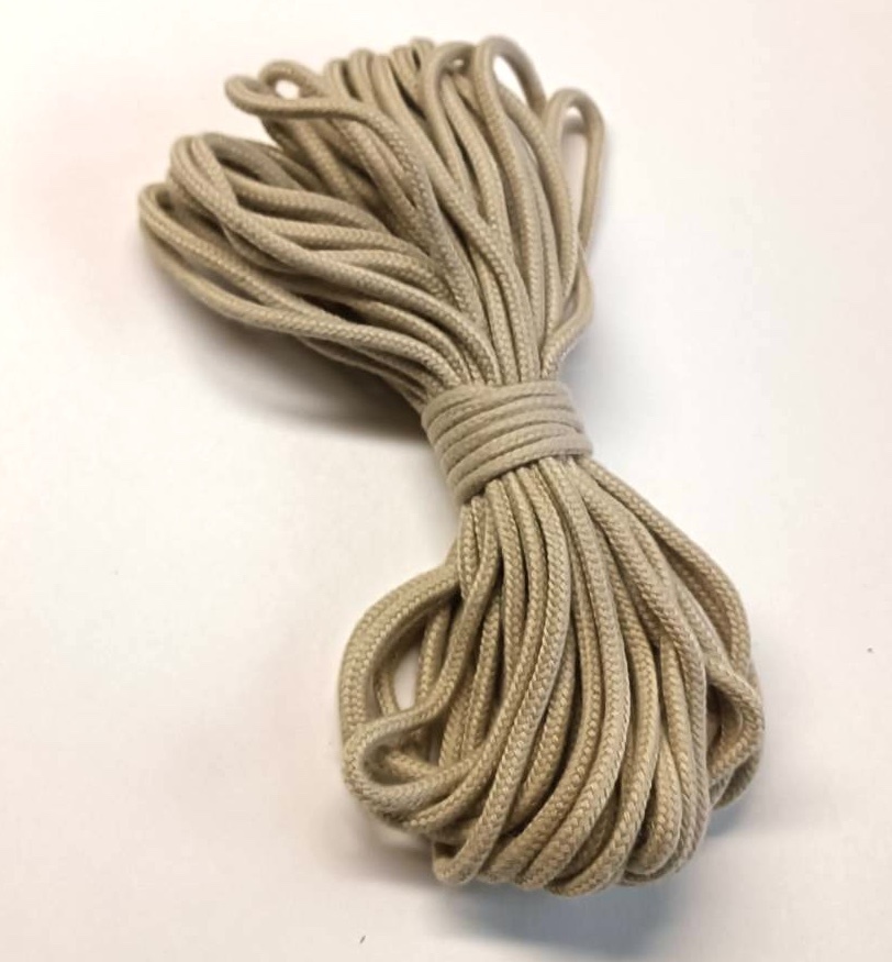 手芸紐 巾着紐 カラー紐 ハンドメイド 紐 手芸用品 手芸材料 手芸 約3mm 約10m ブラウン拍卖