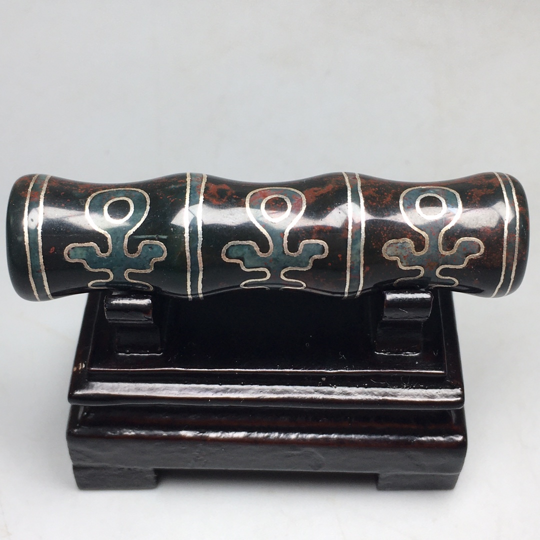 旧蔵 貴人天珠 風水開運 自然風化 高油 根付 中国古玩 骨董品 時代物 稀少唐物拍卖