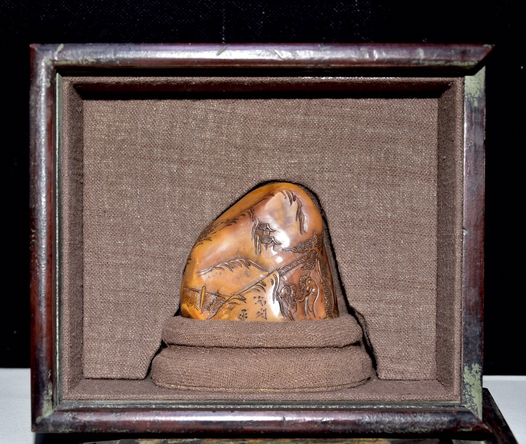 旧蔵 寿山石彫 印章 古擺件 古置物 中国古玩 骨董品 時代物 稀少唐物拍卖