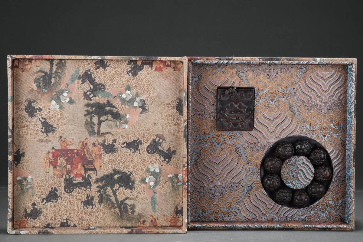 旧蔵 沈香木彫 貔貅 手串 古擺件 古置物 中国古玩 骨董品 時代物 稀少唐物拍卖