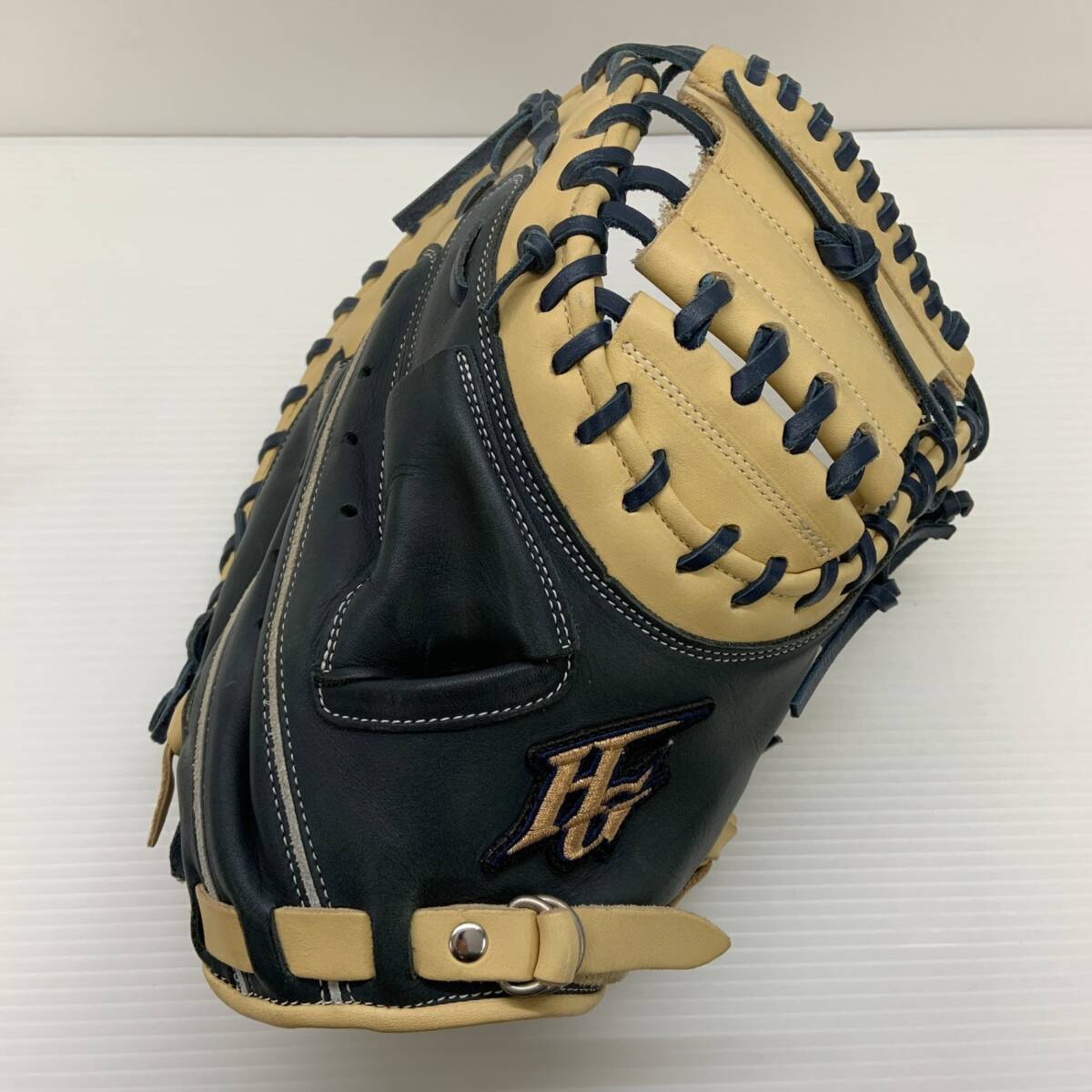 ハイゴールド HI-GOLD ベーシック 軟式・ソフトボール兼用 キャッチャーミット 捕手 グローブ グラブ 右投げ BSG-875M 中古品 野球 6836拍卖