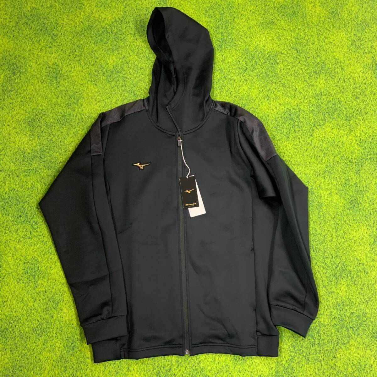 ミズノ MIZUNO 野球 スウェットパーカーストレッチスウェットフーディ Oサイズ ブラック 12JEBK7909 H-4392拍卖