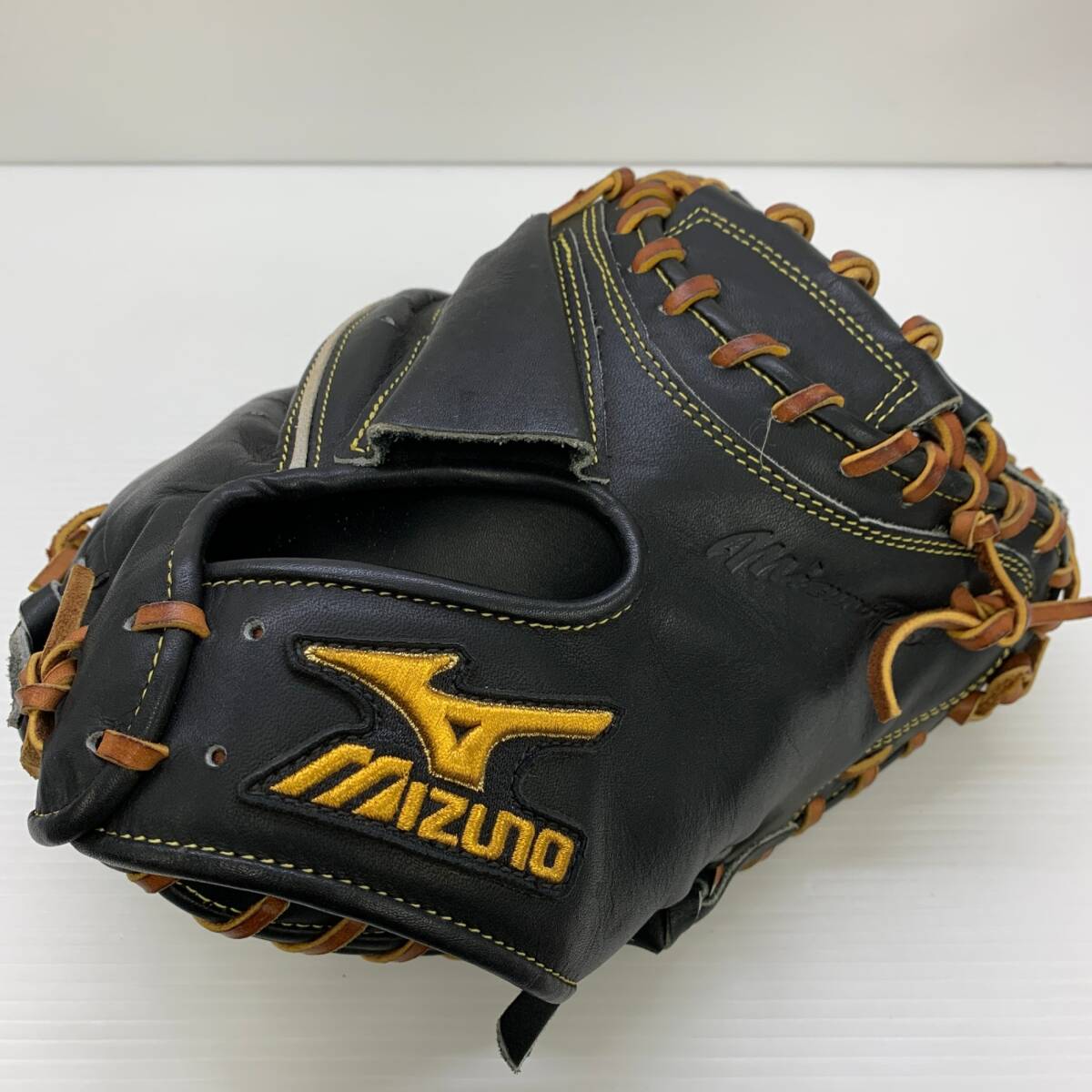 ミズノ MIZUNO ミズノプロ 軟式 大人 一般 キャッチャーミット 捕手 グローブ グラブ 右投げ 中古品 グローブ袋付き 野球 7000拍卖