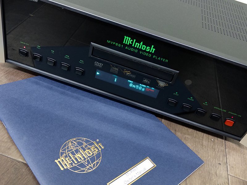 3R6605■McIntosh MVP861 スーパーオーディオCDプレーヤー 説明書付 DVD/SACD/CD ユニバーサルプレーヤー マッキントッシュ■拍卖