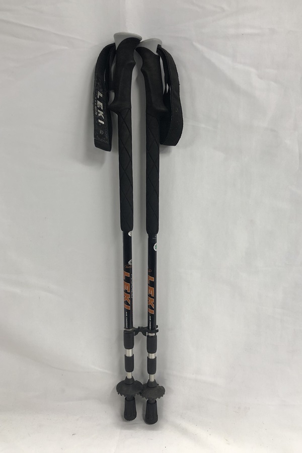 【送料無料】東京)◇LEKI レキ マカルー ウルトラライト ソフト アンチショック トレッキングポール2本 110-130cm拍卖