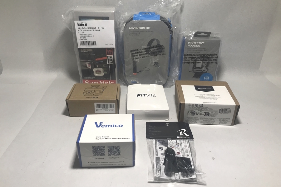 【送料無料】大阪)◆◆GoPro ゴープロ HERO13 スターターセット CHRJX-1301SD UNION アクセサリー7点セット 未使用拍卖