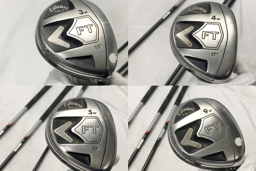 東京)◇Callaway キャロウェイ FT 3W 4W 5W 9W フェアウェイウッド FT SERIES 50W FLEX R 4本おまとめ拍卖