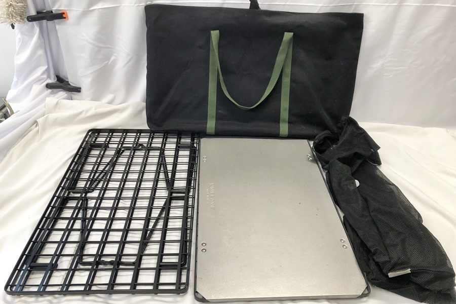 【送料無料】東京)◇UNIFLAME ユニフレーム フィールドラック 3点 ステンレス天板・メッシュBOX・ケース付き拍卖