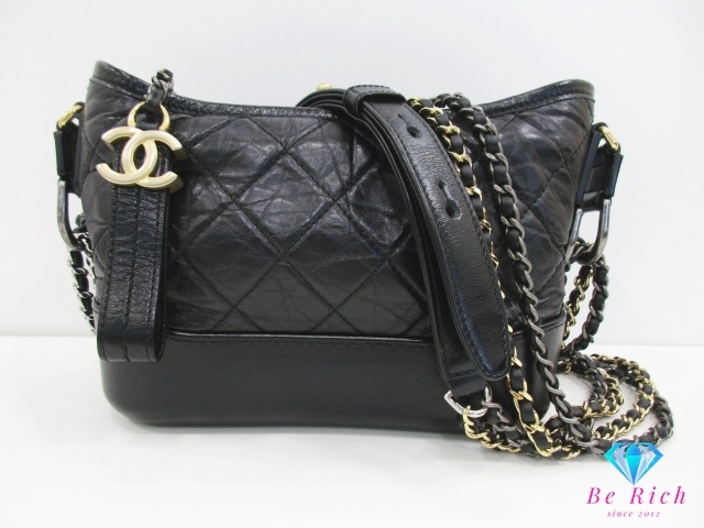 CHANEL ガブリエル ドゥ シャネル スモール ホーボー チェーン ショルダーバッグ A91810 マトラッセ エイジド【中古】【送料無料】bk10181拍卖