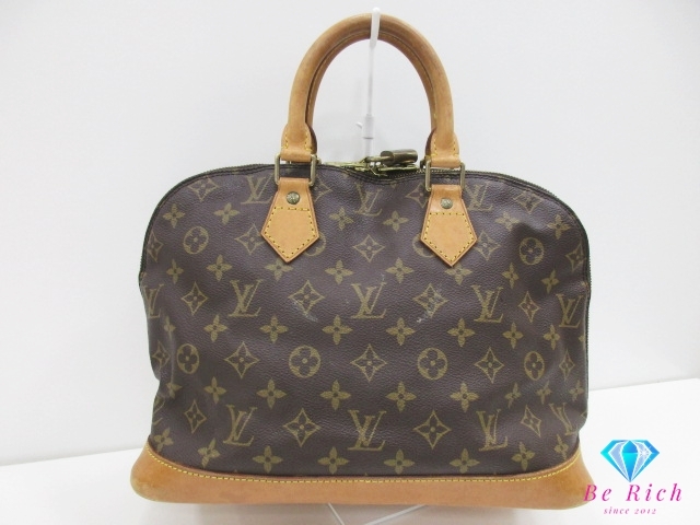 ルイ ヴィトン LOUIS VUITTON ハンドバッグ モノグラム アルマ M51130 茶 ブラウン PVC レザー LV ロゴ 【中古】【送料無料】bk10295拍卖