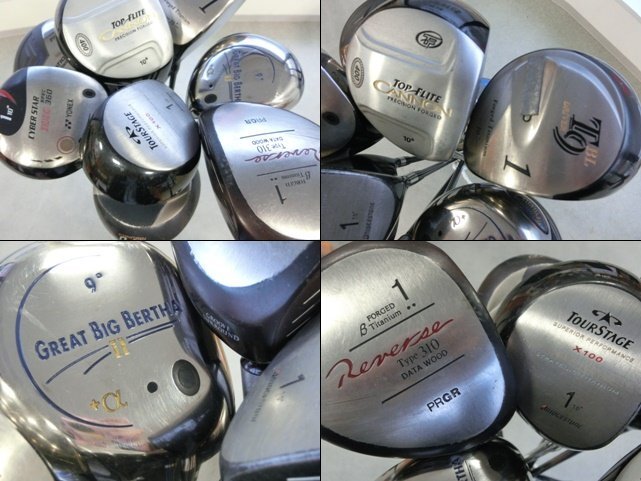 ★マルマン maruman ドライバー Bridgestone TOURSTAGE POWER BILT Callaway YONEX セット 男性 右打 ゴルフ クラブ golf 【中古】 dgs561拍卖