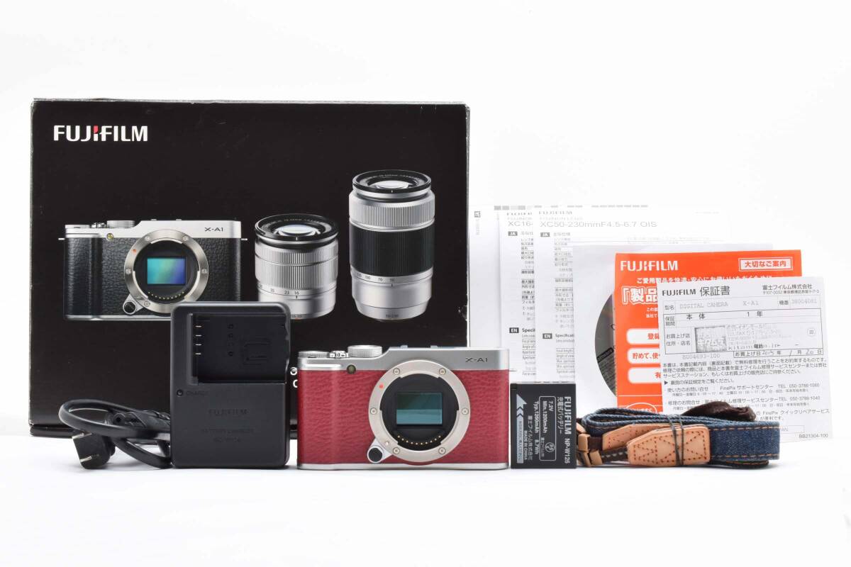 富士フイルム X-A1 ミラーレスデジタルカメラボディ レッド Fujifilm 241拍卖