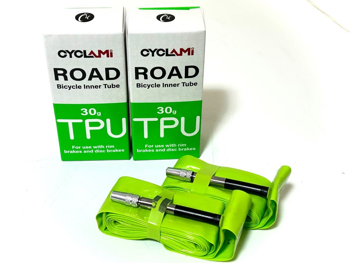 【送料無料】CYCLAMI TPUチューブ 700×18-32C 仏式バルブ長45mm 新品2個セット《ロードバイク/シクロクロス/並行輸入品》拍卖