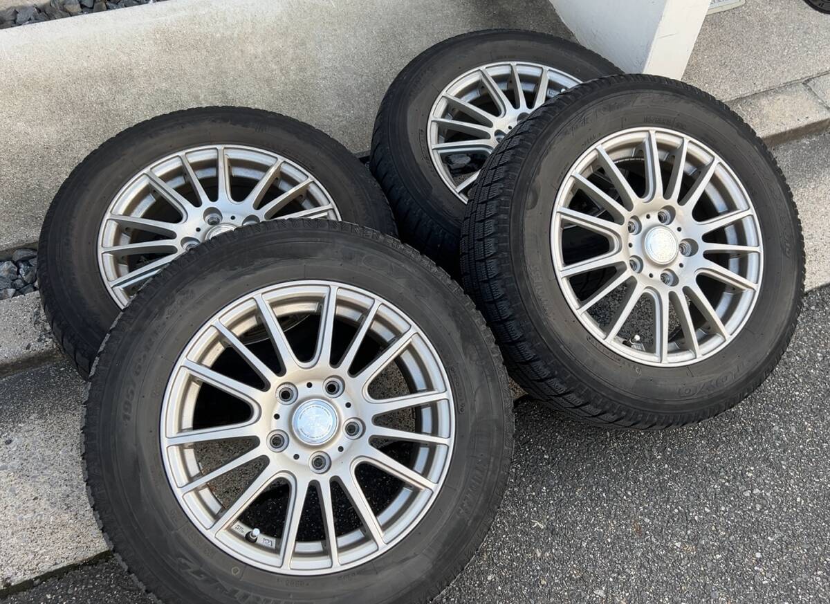 【売り切り】トヨタ ノア VOXY ヴォクシー エスクァイア ウェッズ スタッドレスタイヤ ホイール 4本セット 195/65R15 トーヨー ガリットG5拍卖