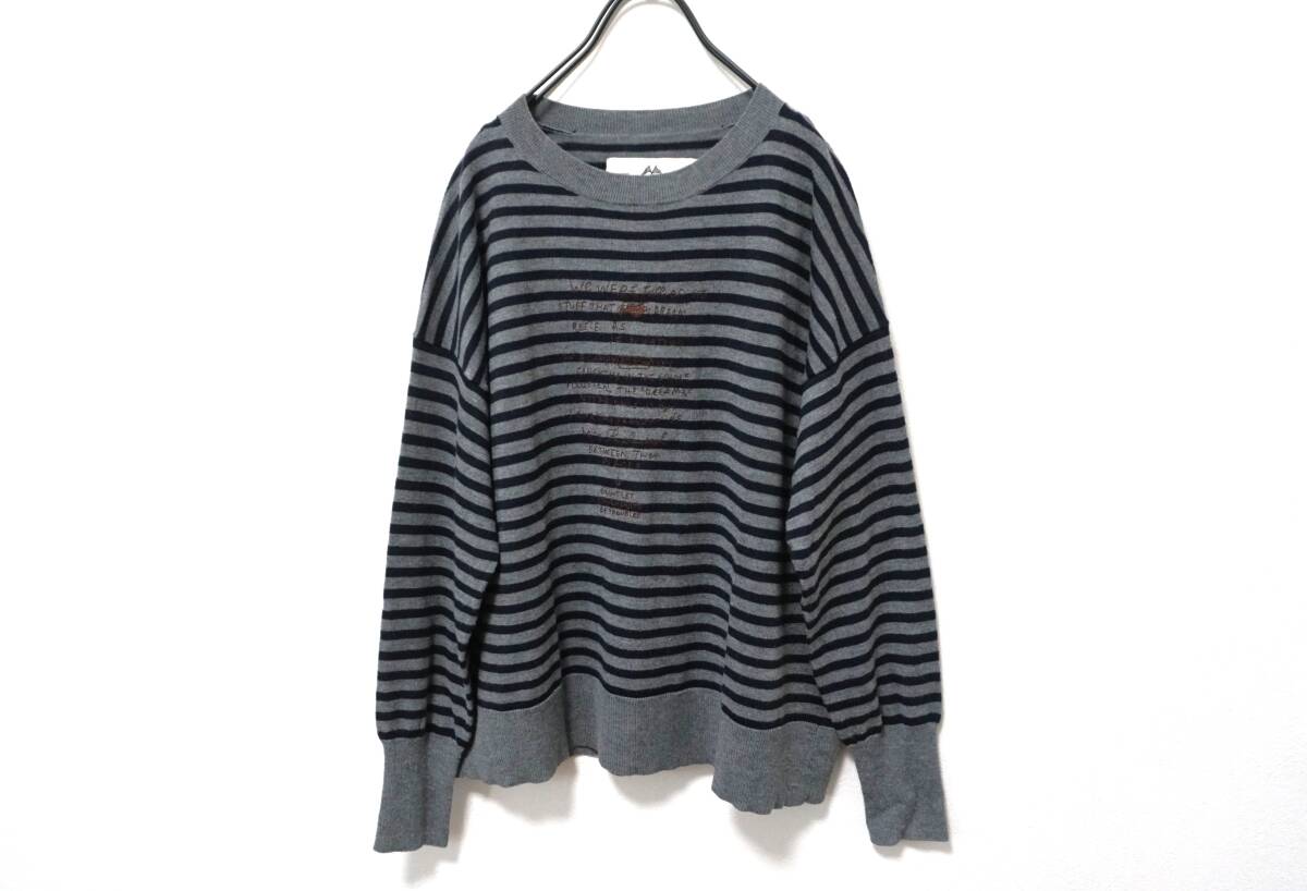 ピュアルセシン 刺繍がポイント ウールブレンドゆるニットソー ②拍卖