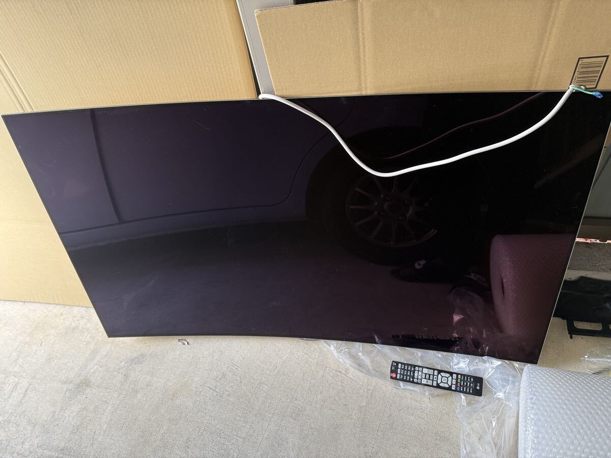 LG OLED カラーテレビ 55EG9600 マジックリモコン 引き取り限定 ジャンク拍卖