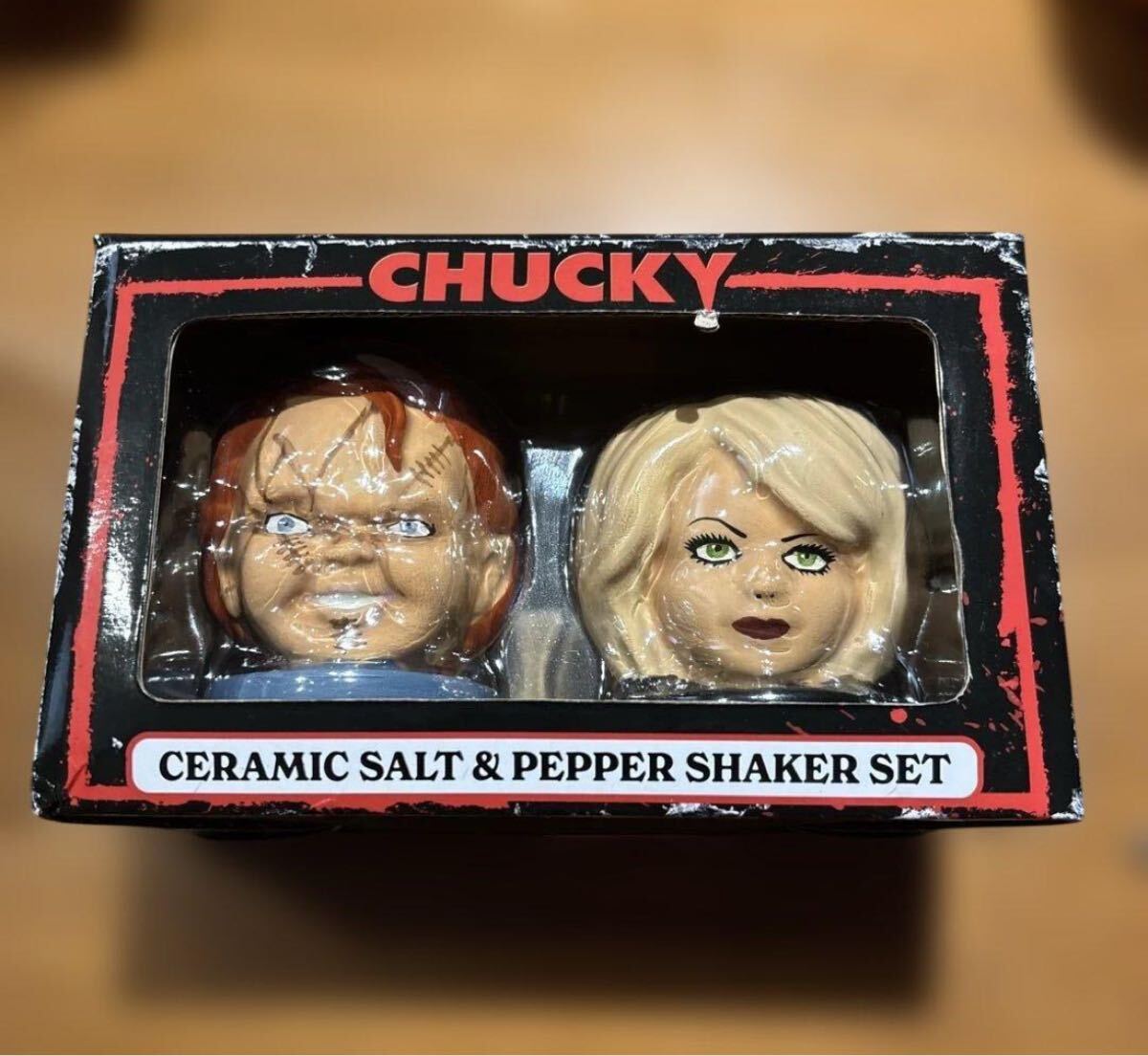 レア!CHUCKY 塩コショウ入れセット 陶器拍卖