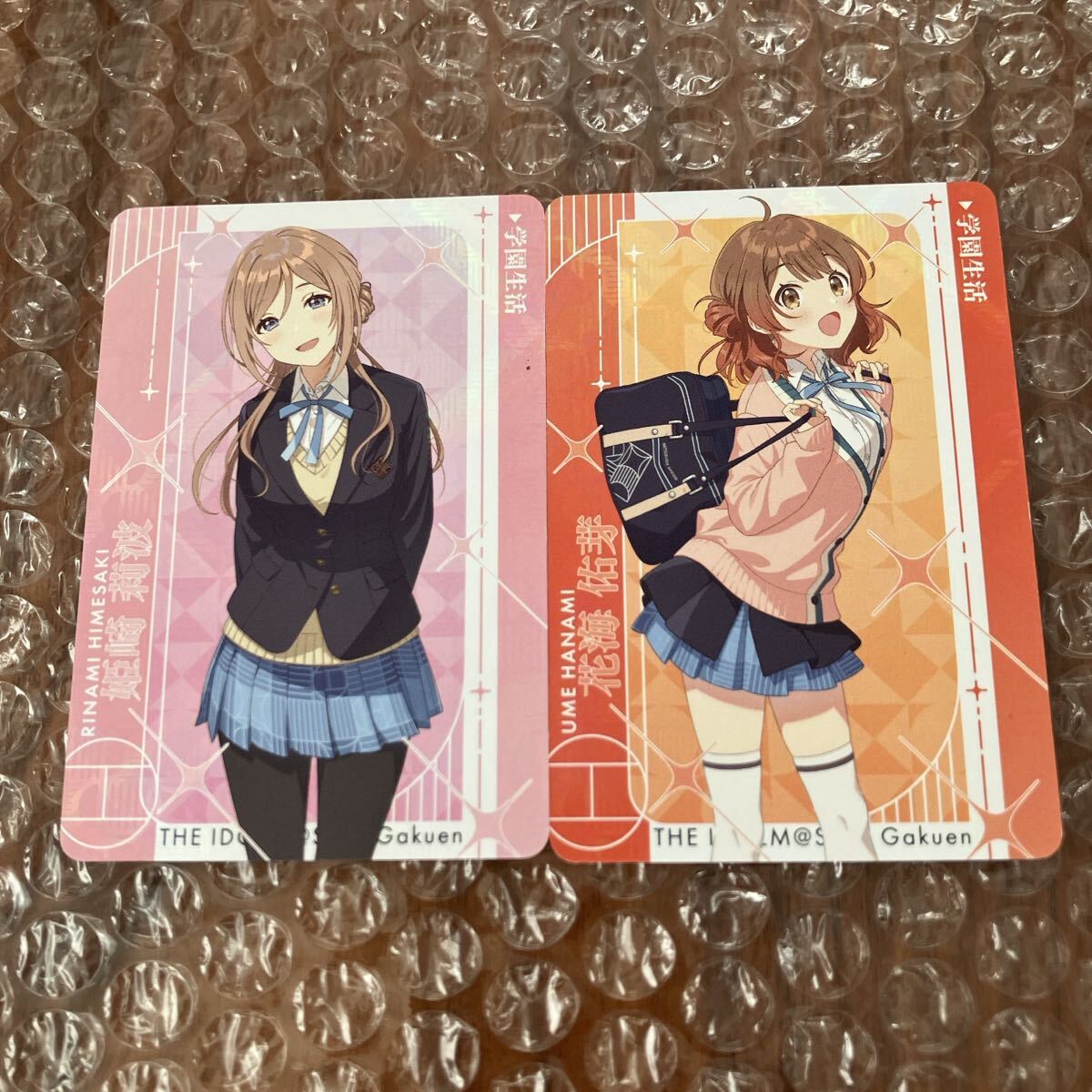 花海佑芽 姫崎莉波 カードダス プリズム 学園アイドルマスター 学マス カード拍卖