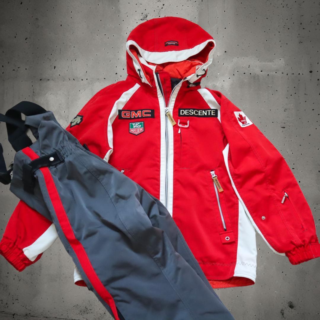 DESCENTE/デサント スキーウェア スノーボードウエア ジャケット パンツ セットアップ CANADA ALPINE カナダ アルパイン アルペンスキー拍卖