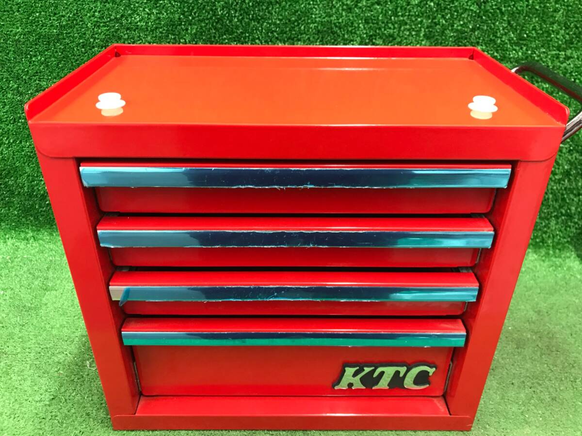 【中古品】★KTC ミニキャビネット (4段4引出し) SKX0514 ITGQ0R1Y28CO拍卖