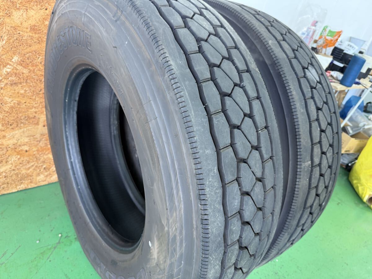 送料無料【超バリ山】24年 295/80R22.5 153/150J BRIDGESTONE ECOPIA M801Ⅱ ミックス 2本セット 拍卖
