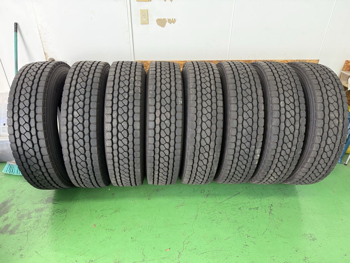 送料無料【超バリ山】24年製造 11R22.5 14PR BRIDGESTONE ECOPIA M801Ⅱ ミックス 8本セット拍卖