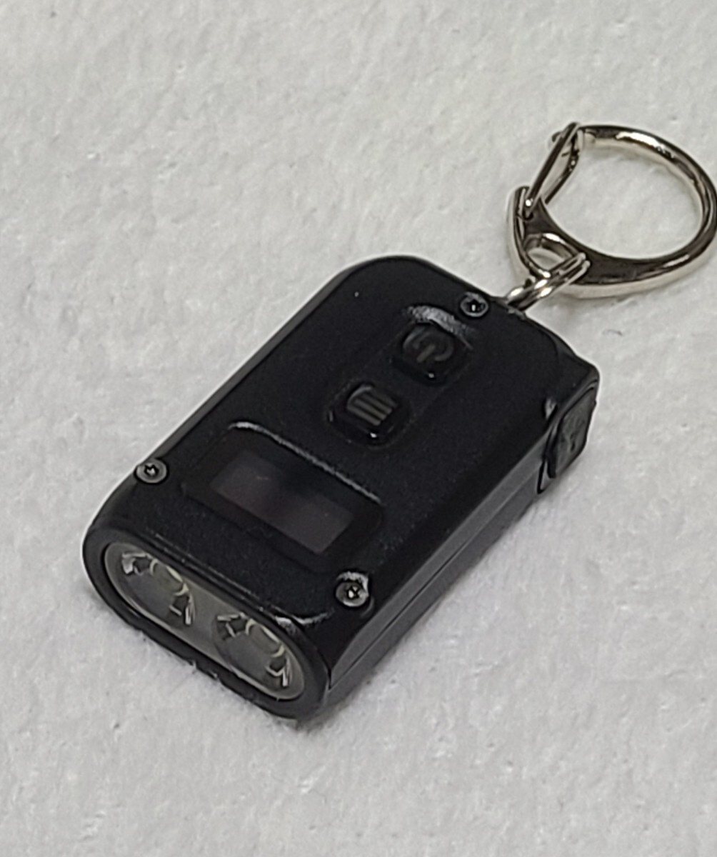 NITEORE TINI 2 ライト点灯や切替は正常ですが液晶不良なのでジャンク扱い EDC フラッシュライト ナイトコア 充電式 LED キーホルダー拍卖