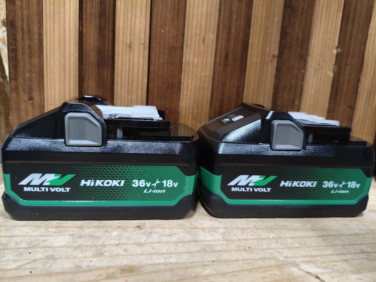 大容量 ハイコーキ マルチボルト BSL36B18X リチウムイオンバッテリー 純正品 2個セット 未使用拍卖