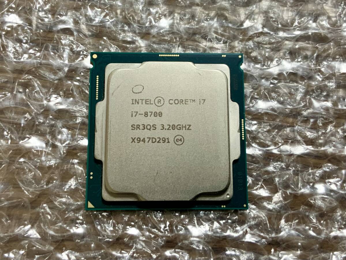 【intel Core i7-8700 3.20GHz】CPU 1円スタート売り切り ジャンク 中古 動作PC分解救出品 送料全国一律230円拍卖