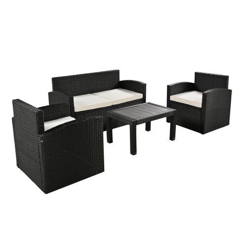 ーデンファニチャーセット ガーデンテーブルセット ガーデンチェアー 家具 樹脂 ホテル カフェ ベランダ テラス 高級 ソファ 【ベージュ】拍卖