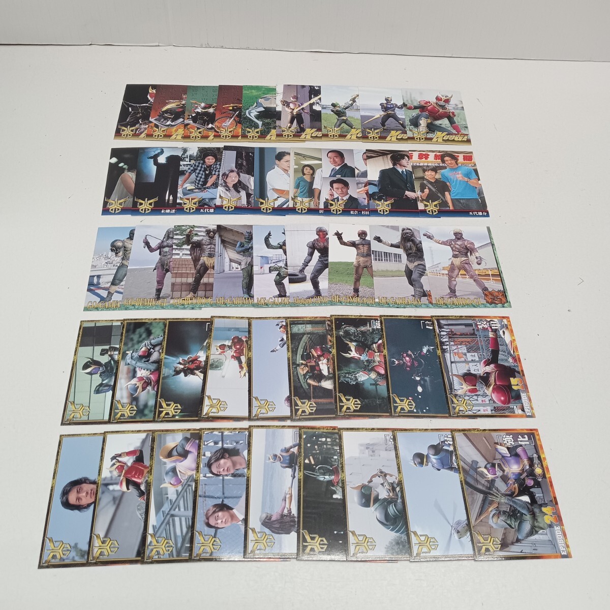 290 仮面ライダークウガ トレーディングカード 第2弾 ノーマルカード 45種 カード引き コレクション カードのみ 当時物 保管品拍卖
