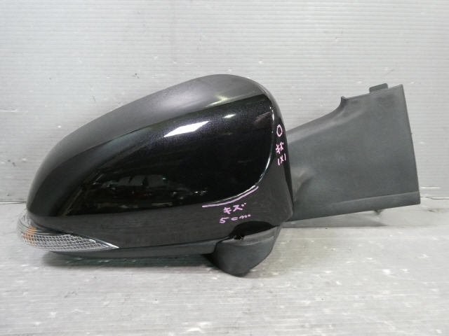 ヴィッツ DBA-NSP130 右 ドアミラー サイド 87910-52B90 黒 209 平成28年 グレード【F】 配線7本 1kurudepa拍卖