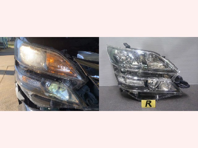 5kurudepa H24年 ヴェルファイア DAA-ATH20W 右 ヘッド ランプ ライト HID ICHIKO 58-24 アルファード ANH20 ZR ジャンク 33373拍卖