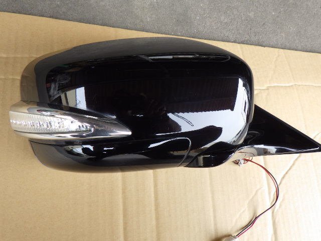 akurudepa H24年 シーマ DAA-HGY51 右 ドア ミラー サイド 96301-1MX0E 黒 GAC拍卖