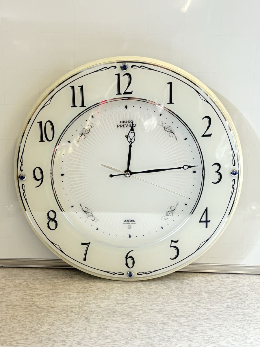 坂711-097 SEIKO PREMIUM 電波時計 壁掛け時計 掛け時計 セイコー LS230W拍卖