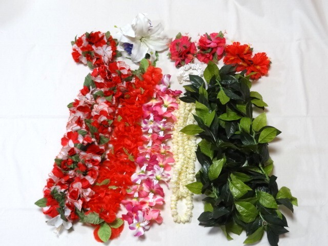 ★フラダンス 小物 小道具 まとめ売り 12点 レイ 首飾り 髪飾り ヘアアクセサリー ヘアクリップ フラワーアクセサリー★拍卖