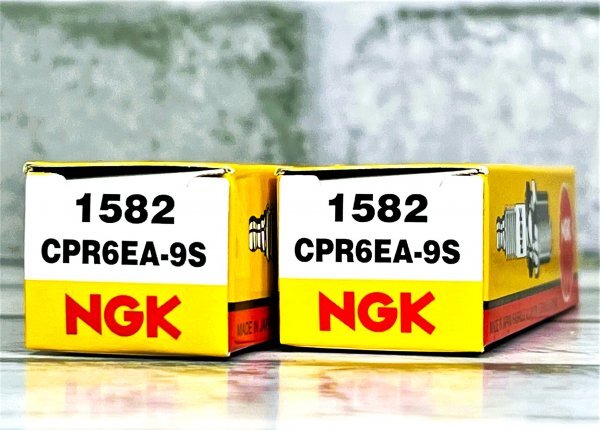 NGK CPR6EA-9S (1582) 2個セット 新品 送料込 ホンダ スーパーカブ110 PRO ('09.10~22.4) JA07,JA10,JA42 適合拍卖