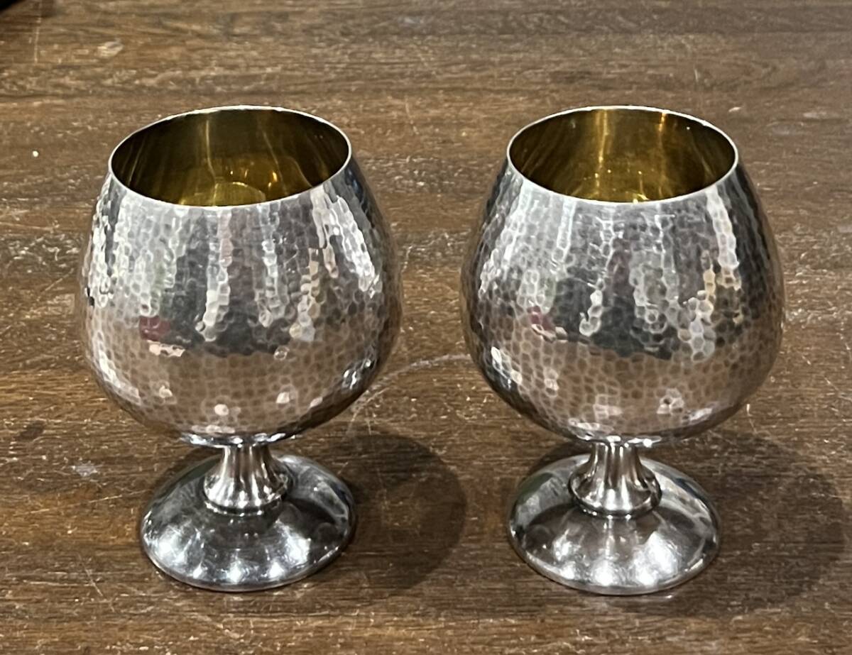 純銀銀杯 銀製179g 未使用 銀製ワイングラス拍卖